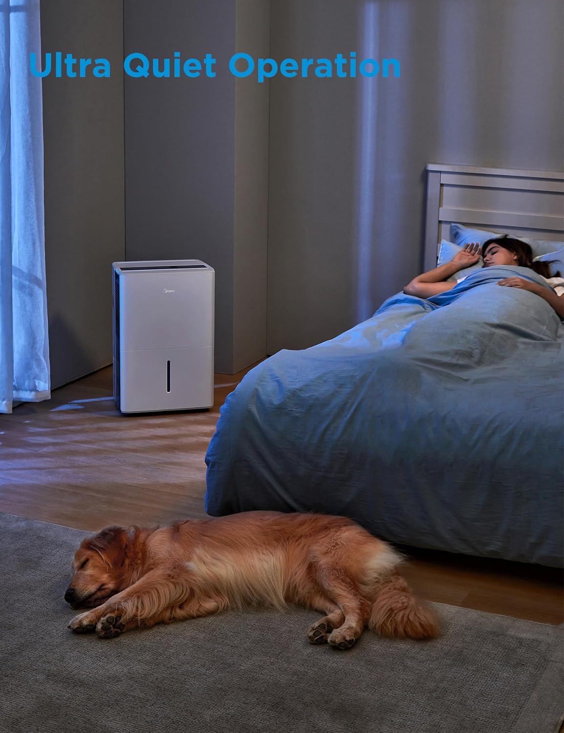 image:imageMidea 1500 Sq Ft Energy Star Certified Dehumidifier With Reusable Air Filter 22 Pint  Ideal For Basements Large amp Medium Sized Rooms And Bathrooms White3 000 Sq Ft  WiFi