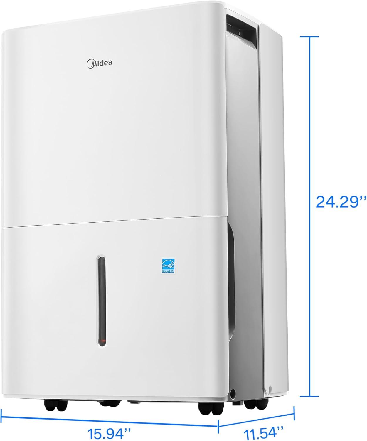 image:imageMidea 1500 Sq Ft Energy Star Certified Dehumidifier With Reusable Air Filter 22 Pint Ideal For Basements Large amp Medium Sized Rooms And Bathrooms White2026 3 000 Sq Ft WiFi