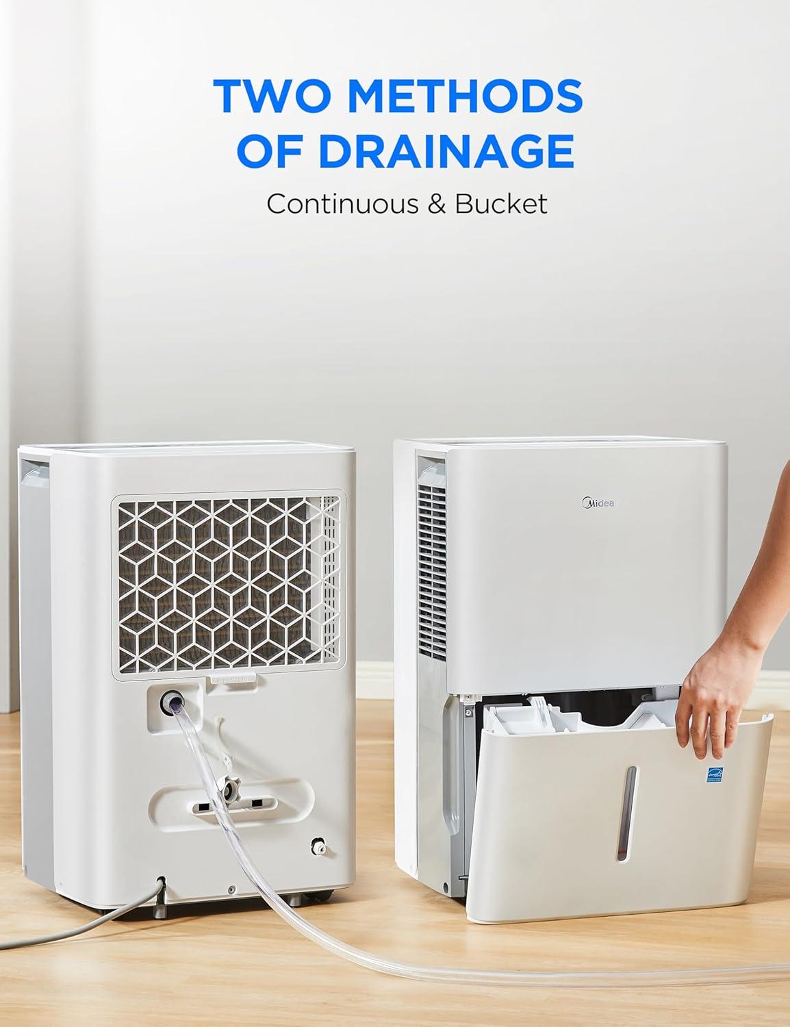 image:imageMidea 1500 Sq Ft Energy Star Certified Dehumidifier With Reusable Air Filter 22 Pint  Ideal For Basements Large amp Medium Sized Rooms And Bathrooms White4 500 Sq Ft  WiFi
