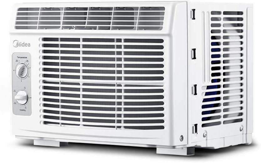 image:imageMidea 5000 BTU EasyCool Small Window Air Conditioner Cool up to 150 Sq Ft with EasytoUse Mechanical Controls and Reusable Filter Perfect for Small Bedroom Living Room Home Office5 000 BTU