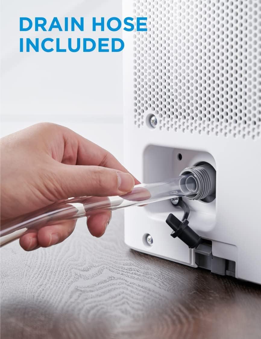 image:imageMidea Cube 35 Pint Dehumidifier for Basement and Rooms at Home for up to 3500 Sq Ft Smart Control Compatible with Alexa White Drain Hose Included3 500 Sq Ft