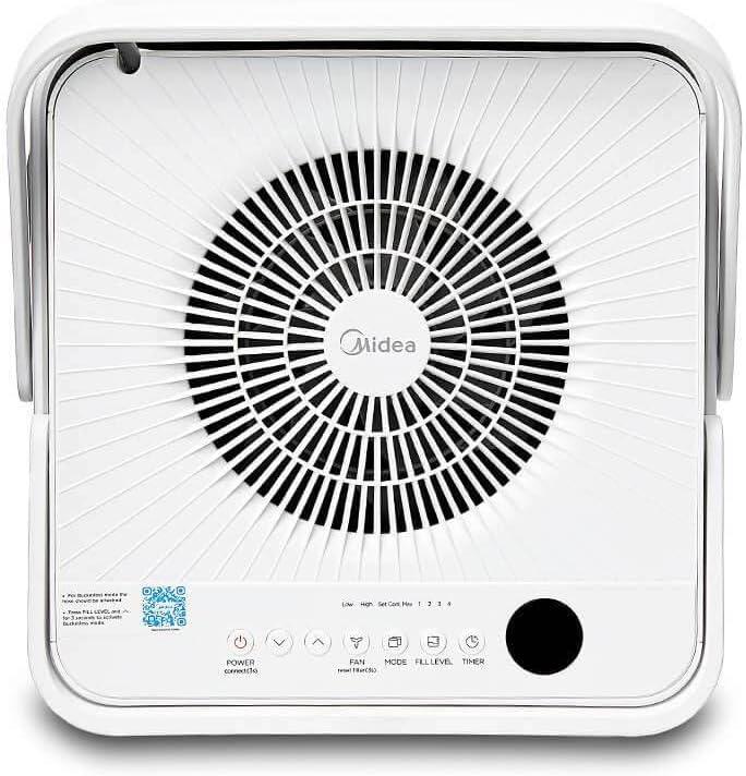 image:imageMidea Cube 35 Pint Dehumidifier for Basement and Rooms at Home for up to 3500 Sq Ft Smart Control Compatible with Alexa White Drain Hose Included4 500 Sq Ft