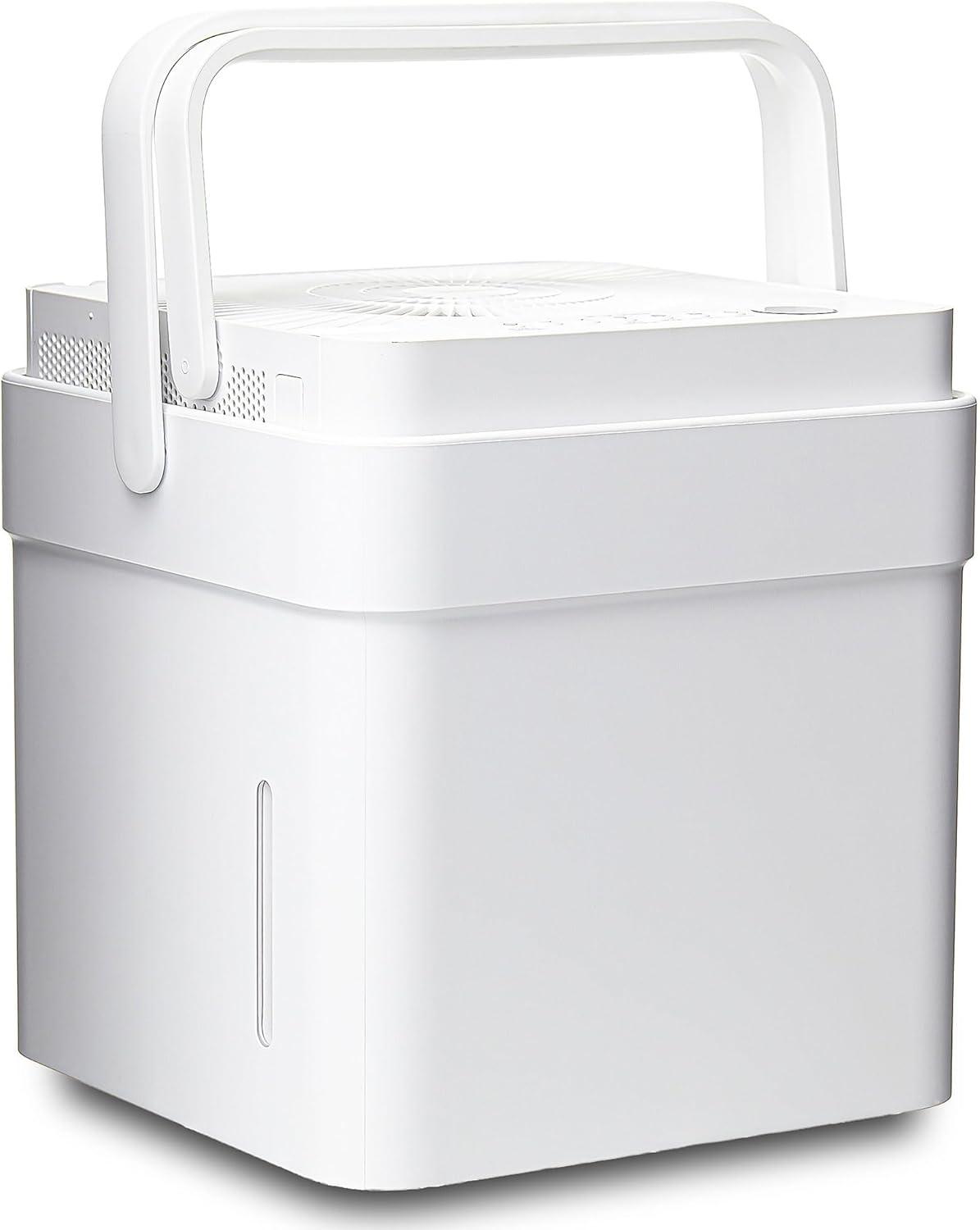 image:imageMidea Cube 35 Pint Dehumidifier for Basement and Rooms at Home for up to 3500 Sq Ft Smart Control Compatible with Alexa White Drain Hose Included4 500 Sq Ft with Pump