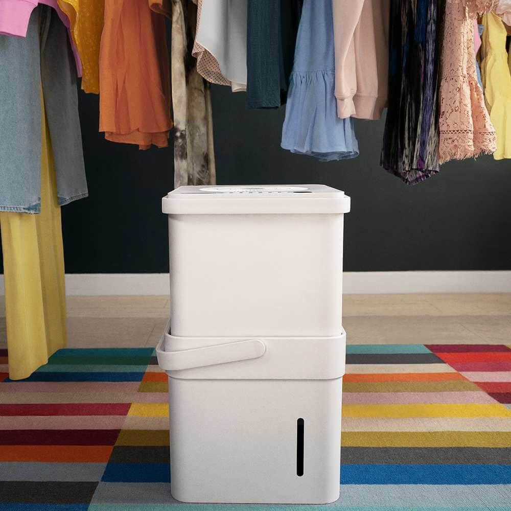 image:imageMidea Cube 35 Pint Dehumidifier for Basement and Rooms at Home for up to 3500 Sq Ft Smart Control Compatible with Alexa White Drain Hose Included4 500 Sq Ft