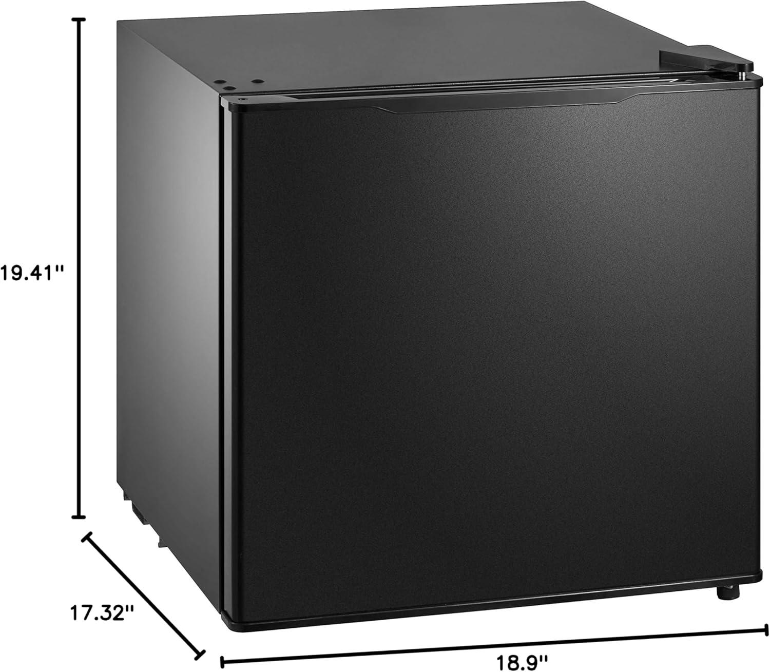 image:imageMidea MERM33S1AST Mini Fridge 33 Cuft Compact Fridge with Internal Light Adjustable Thermostat Reversible Door Low Noise for Dorm Office Bedroom Stainless SteelBlack