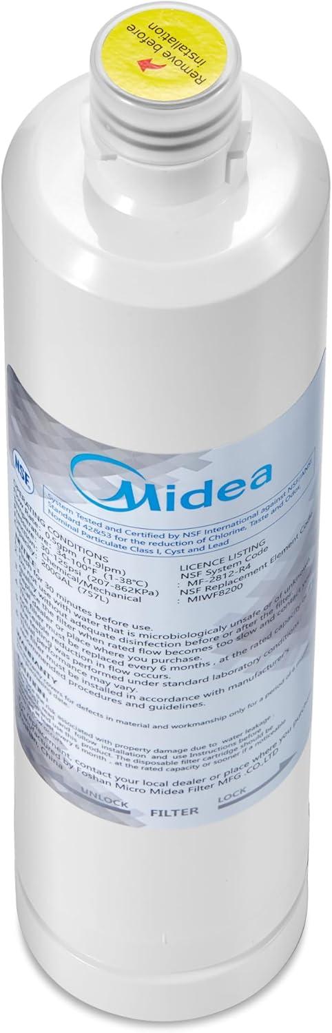 image:imageMidea MIWF8200 Twistin Refrigerator Water Filter 200 Gallon Compatible with Midea French Door Refrigerator MRF29D3AST MRF29D6AST MRF29D9BSTMIWF8200