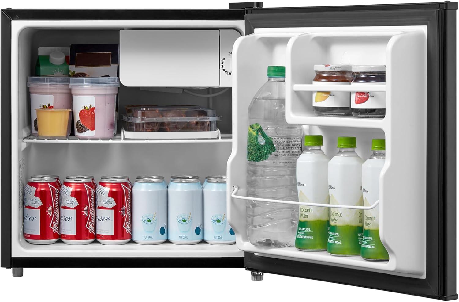 image:imageMidea WHS65LB1 Compact Single Reversible Door Refrigerator 16 Cubic Feet0045 Cubic Meter BlackBlack