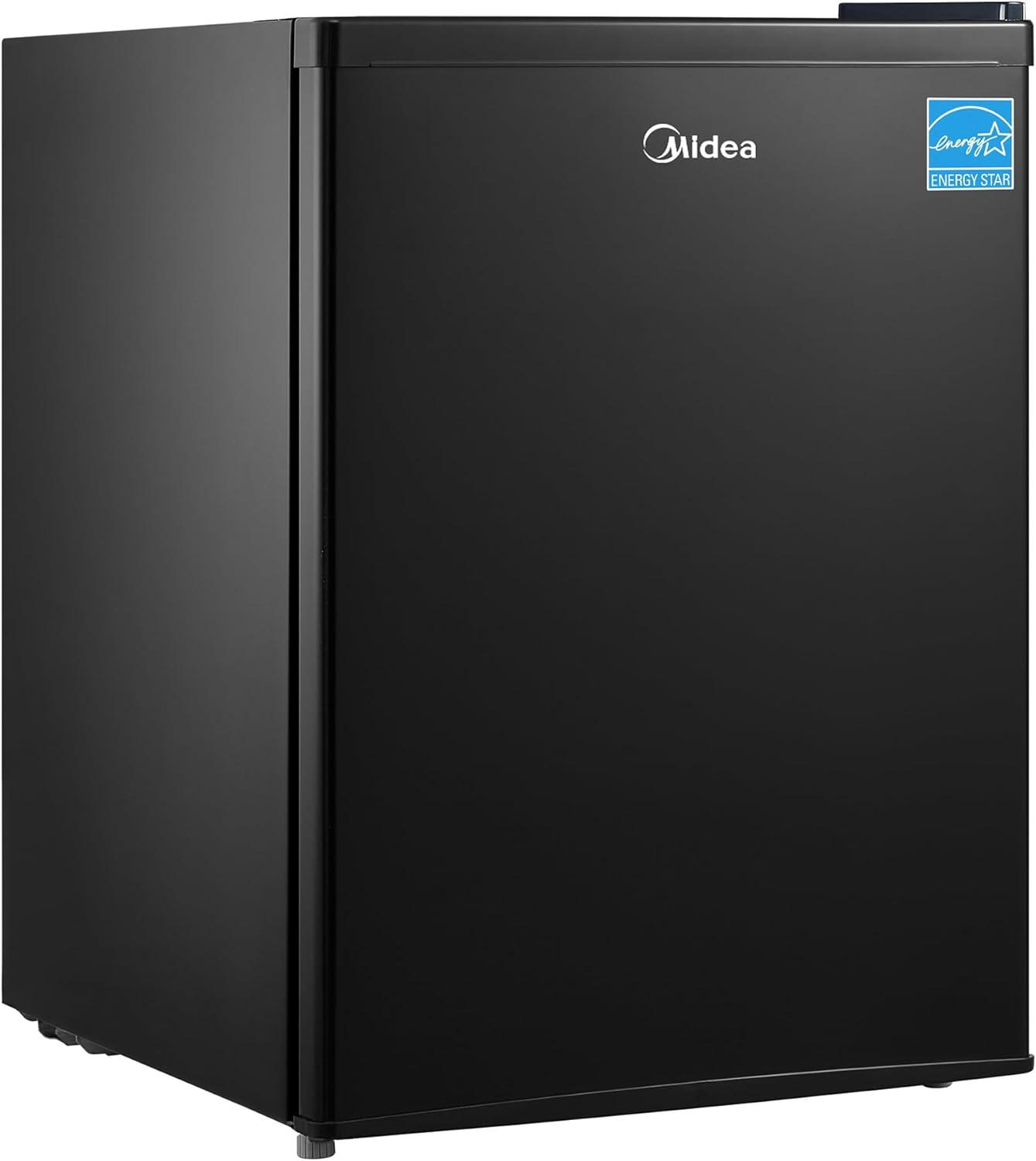 image:imageMidea WHS65LB1 Compact Single Reversible Door Refrigerator 16 Cubic Feet0045 Cubic Meter BlackBlack