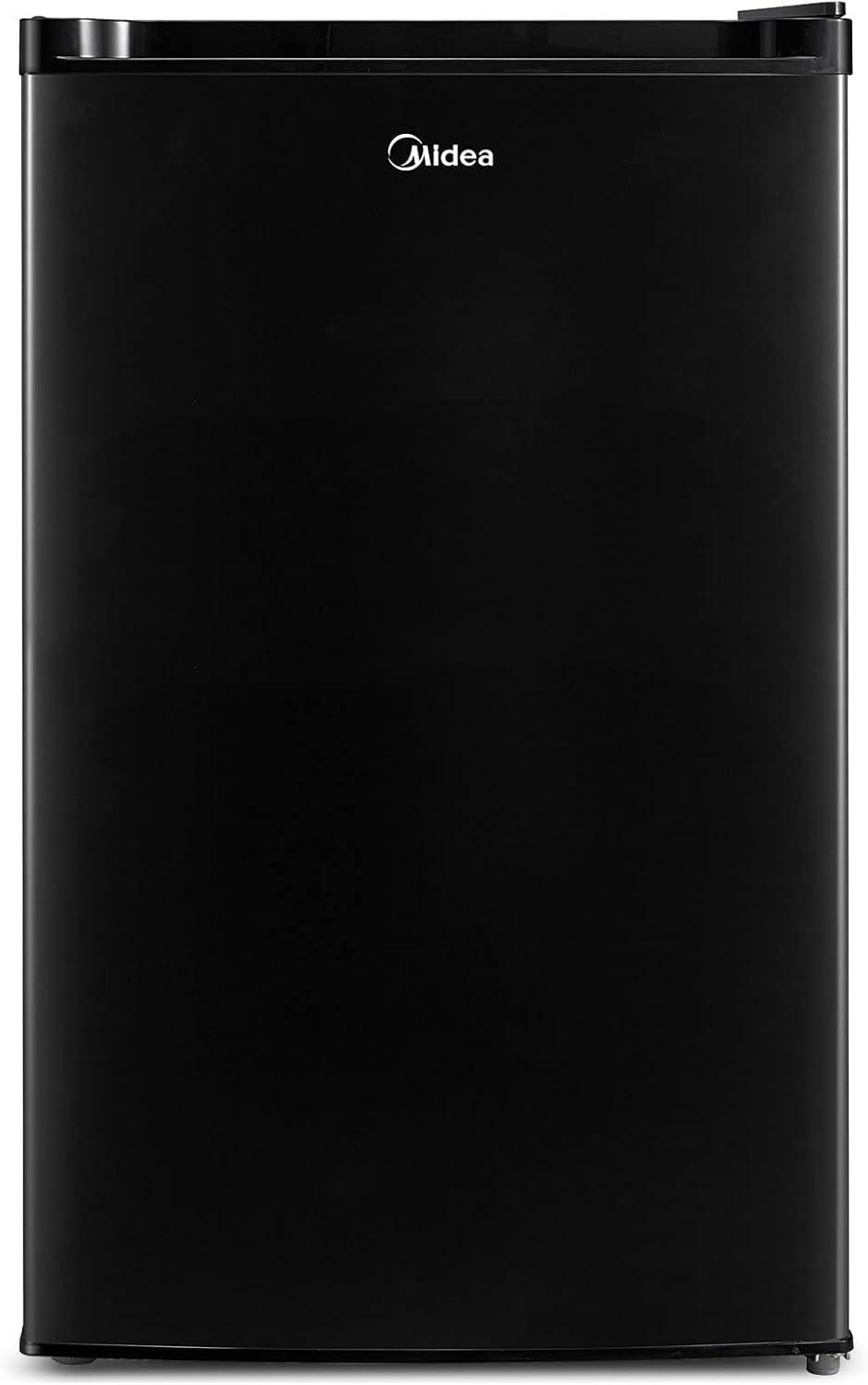 image:imageMidea WHS65LB1 Compact Single Reversible Door Refrigerator 16 Cubic Feet0045 Cubic Meter BlackBlack