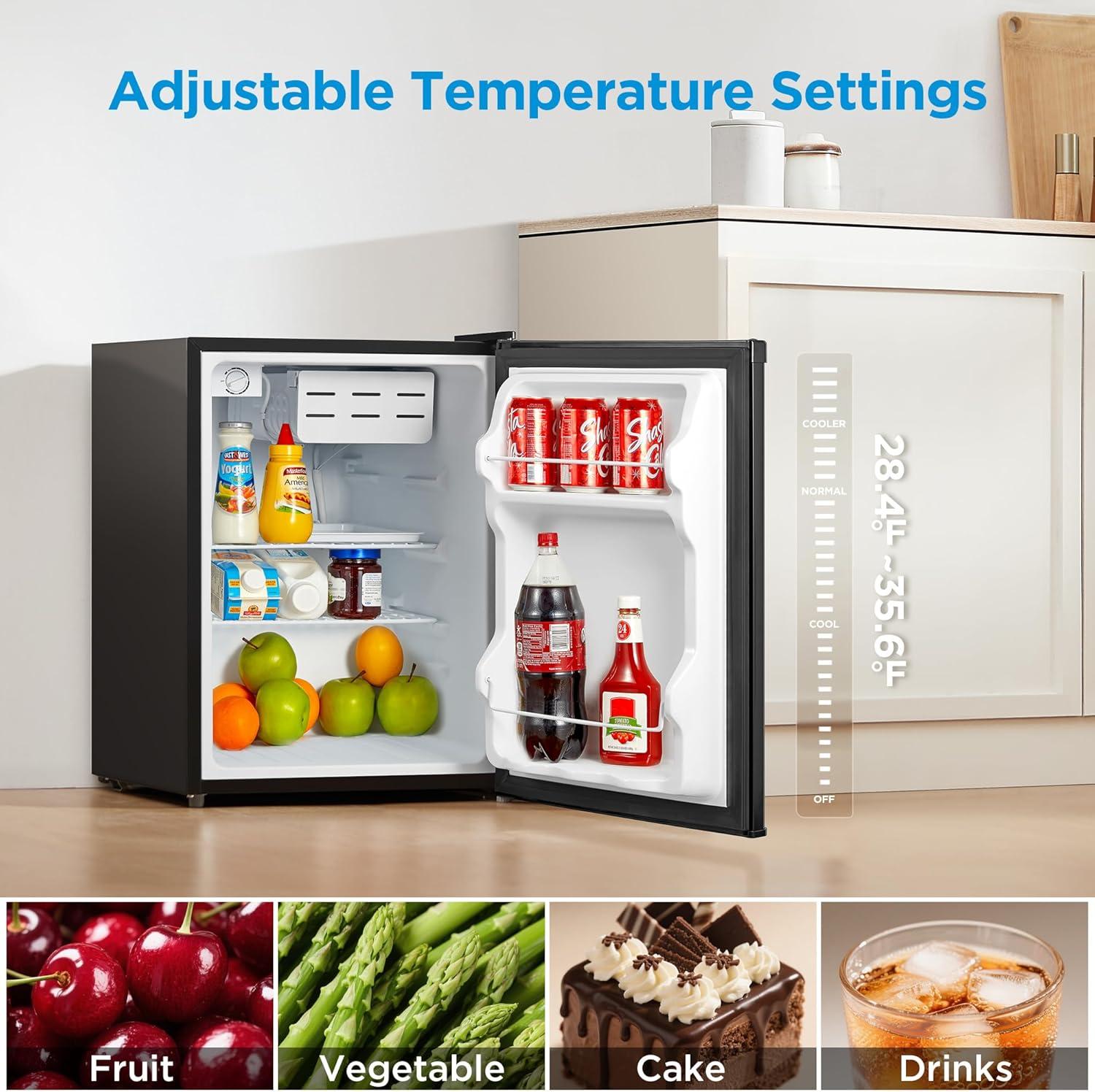 image:imageMidea WHS65LB1 Compact Single Reversible Door Refrigerator 16 Cubic Feet0045 Cubic Meter BlackBlack