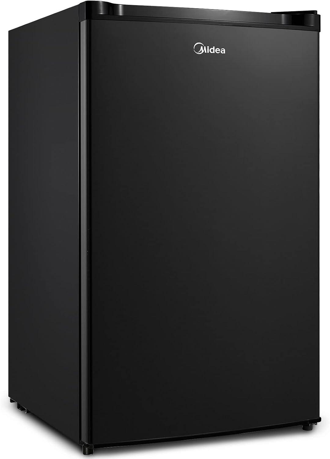 image:imageMidea WHS65LB1 Compact Single Reversible Door Refrigerator 16 Cubic Feet0045 Cubic Meter BlackBlack