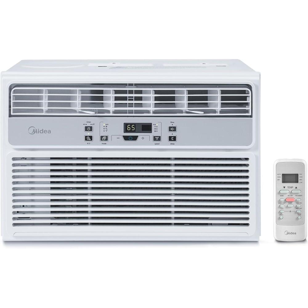 image:imageMidea 5000 BTU EasyCool Small Window Air Conditioner Cool up to 150 Sq Ft with EasytoUse Mechanical Controls and Reusable Filter Perfect for Small Bedroom Living Room Home Office8 000 BTU Electronic Control