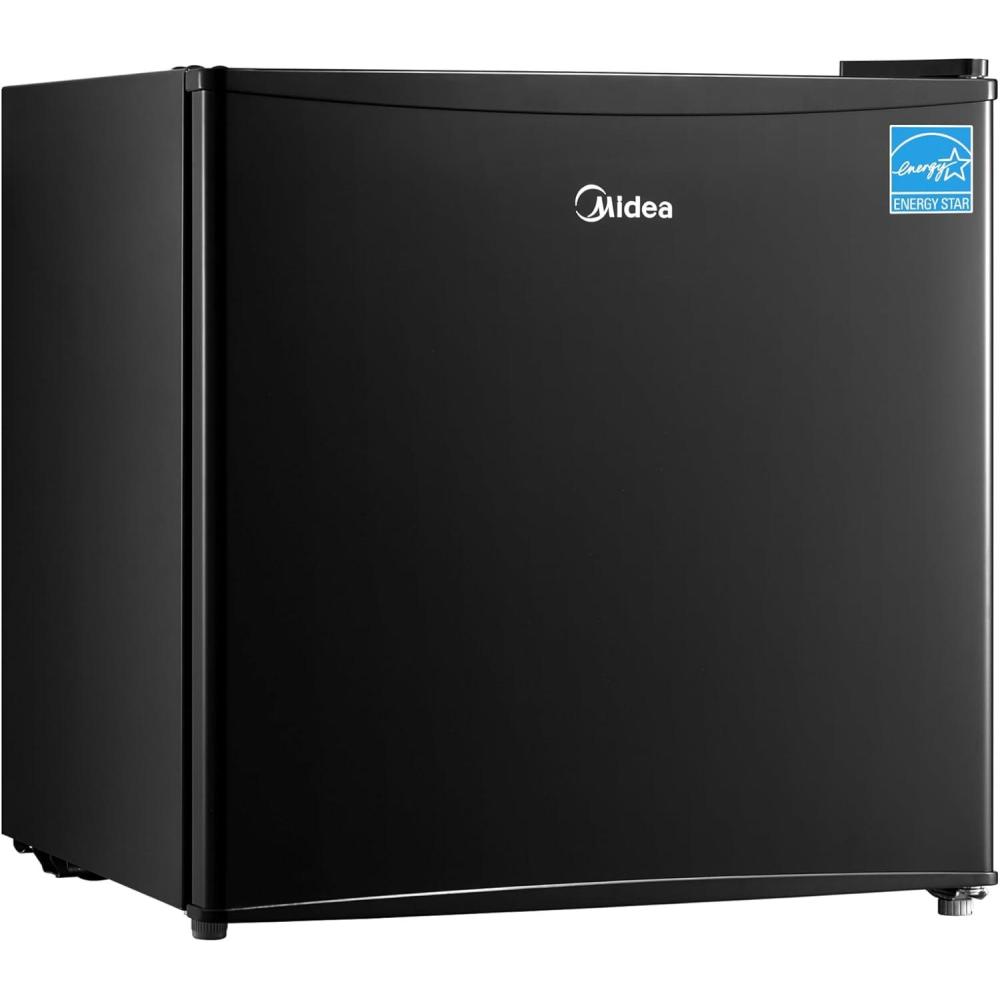 image:imageMidea WHS65LB1 Compact Single Reversible Door Refrigerator 16 Cubic Feet0045 Cubic Meter BlackBlack
