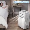 Midea 10,000 BTU ASHRAE (5,800 BTU SACC) Portable Air Conditioner, Cools up to 200 Sq. Ft., with Dehumidifier & Fan mode, Control with Remote, Amazon Alexa & Google Assistant, Easy-to-use and Install