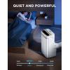 Midea 10,000 BTU ASHRAE (7,100 BTU SACC) Portable Air Conditioner, Smart Control, Cools up to 300 Sq. Ft., with Dehumidifier & Fan mode, Easy- to-use Remote Control & Window Installation Kit Included(12 000 BTU-Smart)
