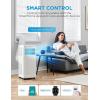 Midea 10,000 BTU ASHRAE (7,100 BTU SACC) Portable Air Conditioner, Smart Control, Cools up to 300 Sq. Ft., with Dehumidifier & Fan mode, Easy- to-use Remote Control & Window Installation Kit Included(8 500 BTU-Smart)