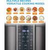 Midea 12-in-1 Electric Pressure Cooker, 8 Quarts, 12 Presets, Multi-Functional Programmable Slow Cooker, Rice Cooker, Steamer, Sauté Pan, Yogurt Maker, and More, Stainless Steel(Black)