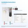 Midea 13KW Electric Tankless Water Heater, Touch Control, Wi-Fi Control, LED Display, Child Mode, 240 Volts with Automatic Power Modulation, On-demand Hot Water, White(18KW)