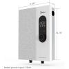 Midea 13KW-updated Electric Tankless Water Heater, Touch Control, Wi-Fi Control, LED Display, Child Mode, 240 Volts with Automatic Power Modulation, On-demand Hot Water, White(13KW-updated)