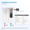 Midea 13KW-updated Electric Tankless Water Heater, Touch Control, Wi-Fi Control, LED Display, Child Mode, 240 Volts with Automatic Power Modulation, On-demand Hot Water, White(18KW-updated)