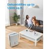 Midea 1,500 Sq. Ft. Energy Star Certified Dehumidifier With Reusable Air Filter 22 Pint – Ideal For Basements, Large & Medium Sized Rooms, And Bathrooms (White)(1 500 Sq. Ft. – WiFi)