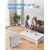 Midea 1,500 Sq. Ft. Energy Star Certified Dehumidifier With Reusable Air Filter 22 Pint – Ideal For Basements, Large & Medium Sized Rooms, And Bathrooms (White)(3 000 Sq. Ft. – WiFi)