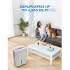 Midea 1,500 Sq. Ft. Energy Star Certified Dehumidifier With Reusable Air Filter 22 Pint – Ideal For Basements, Large & Medium Sized Rooms, And Bathrooms (White)(4 500 Sq. Ft. with Pump – WiFi)
