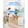 Midea 1,500 Sq. Ft. Energy Star Certified Dehumidifier With Reusable Air Filter 22 Pint – Ideal For Basements, Large & Medium Sized Rooms, And Bathrooms (White)(4 500 Sq. Ft. with Pump – WiFi)