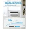 Midea 18,000 BTU Smart Inverter Window Air Conditioner with APP, Alexa Control, 208/230V AC Unit Cools up to 1,000 Sq. Ft, Quiet Operation, Energy Saving, Remote & Easy Installation Kit, White(Inverter AC)