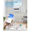 Midea 18,000 BTU Smart Inverter Window Air Conditioner with APP, Alexa Control, 208/230V AC Unit Cools up to 1,000 Sq. Ft, Quiet Operation, Energy Saving, Remote & Easy Installation Kit, White(Inverter AC)