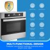 Midea 24″ Single Electronic Wall Oven, 2.5 Cu. Ft.-Capacity, Built-in Oven with 8-in-1 Cooking Modes, Stainless Steel(2.5 Cu.ft Wall Oven)