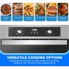Midea 24″ Single Electronic Wall Oven, 2.5 Cu. Ft.-Capacity, Built-in Oven with 8-in-1 Cooking Modes, Stainless Steel(2.5 Cu.ft Wall Oven)