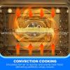 Midea 24″ Single Electronic Wall Oven, 2.5 Cu. Ft.-Capacity, Built-in Oven with 8-in-1 Cooking Modes, Stainless Steel(2.5 Cu.ft Wall Oven)