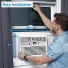 Midea 5,000 BTU EasyCool Small Window Air Conditioner – Cool up to 150 Sq. Ft. with Easy-to-Use Mechanical Controls and Reusable Filter, Perfect for Small Bedroom, Living Room, Home Office(8 000 BTU  Electronic Control)