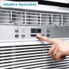Midea 5,000 BTU EasyCool Small Window Air Conditioner – Cool up to 150 Sq. Ft. with Easy-to-Use Mechanical Controls and Reusable Filter, Perfect for Small Bedroom, Living Room, Home Office(12 000 BTU  Electronic Control)