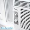 Midea 5,000 BTU EasyCool Small Window Air Conditioner – Cool up to 150 Sq. Ft. with Easy-to-Use Mechanical Controls and Reusable Filter, Perfect for Small Bedroom, Living Room, Home Office(5 000 BTU)
