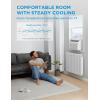 Midea 5,000 BTU EasyCool Small Window Air Conditioner – Cool up to 150 Sq. Ft. with Easy-to-Use Mechanical Controls and Reusable Filter, Perfect for Small Bedroom, Living Room, Home Office(12 000 BTU with Heat)