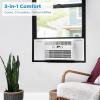 Midea 5,000 BTU EasyCool Small Window Air Conditioner – Cool up to 150 Sq. Ft. with Easy-to-Use Mechanical Controls and Reusable Filter, Perfect for Small Bedroom, Living Room, Home Office(12 000 BTU  Electronic Control)