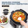 Midea 9-in-1 Multi Cooker, 6L with 12 Cooking Functions Pressure Cook (Slow&Rice Cooker, Sous Vide, Cake Maker, etc.), 70% Faster, Non-Stick Brushed Steel & Black