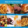 Midea Air Fryer 5.5 Quart with See-Thru Window, Rapid Air Technology, 9 Preset Menus for Quick and Easy Meals,1 Minute Button and Favorite Function, 90% less oil(Black)