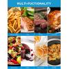 Midea Air Fryer 5.5 Quart with See-Thru Window, Rapid Air Technology, 9 Preset Menus for Quick and Easy Meals,1 Minute Button and Favorite Function, 90% less oil(Black with See-Thru Window)