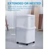 Midea Cube 35 Pint Dehumidifier for Basement and Rooms at Home for up to 3,500 Sq. Ft., Smart Control, Compatible with Alexa (White), Drain Hose Included(3 500 Sq. Ft.)