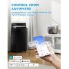Midea Duo 14,000 BTU (12,000 BTU SACC) High Efficiency Inverter, Ultra Quiet Portable Air Conditioner, Cools up to 550 Sq. Ft., Works with Alexa/Google Assistant, Includes Remote Control & Window Kit(Black)