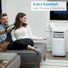 Midea Duo 14,000 BTU (12,000 BTU SACC) High Efficiency Inverter, Ultra Quiet Portable Air Conditioner, Cools up to 550 Sq. Ft., Works with Alexa/Google Assistant, Includes Remote Control & Window Kit(White)