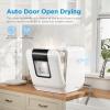 Midea MDC17P4CWW Portable Countertop Mini 1.32Gal Built-in Water Tank, Baby Care, No Hookup Needed, 360° Dual Spray,High-Temp wash, Dishwasher for Apartments& RVs, White, Whole(Auto Door Open)