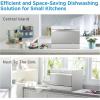 Midea MDC22P2ASS Countertop Dishwasher, 6 Place Settings & 6+2 Washing Cycles Portable Dishwashers, Energy Star Dish Washer for Dorm, RV & Apartment, Silver(Silver)