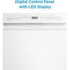 Midea MDF18A1AWW Built-in Dishwasher with 8 Place Settings, 6 Washing Programs, Stainless Steel Tub, Heated Dry, Energy Star, White(White)
