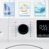 Midea MLH25N7BWW Compact Front-Load Machine, 24″ Energy & Space-Saving Washer, Steam Care and Cold Wash Stackable Laundry, for Family Daily use, 2.5 Cu.ft, White
