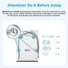 Midea MLH25N7BWW Compact Front-Load Machine, 24″ Energy & Space-Saving Washer, Steam Care and Cold Wash Stackable Laundry, for Family Daily use, 2.5 Cu.ft, White