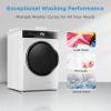 Midea MLH45N1AWW Full-Automatic Washing Machine, Front Load Washer, Vibration Control, Pre-Soak, Speed Wash, 10 Cycles, ENERGY STAR Certified, 4.5 Cu.Ft. White